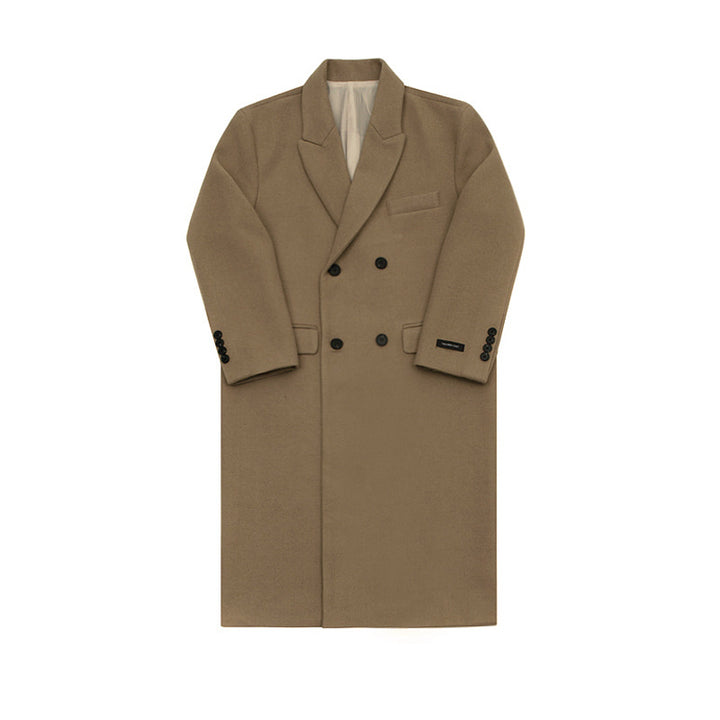 Men's Woolen Coat – British Style Windbreaker