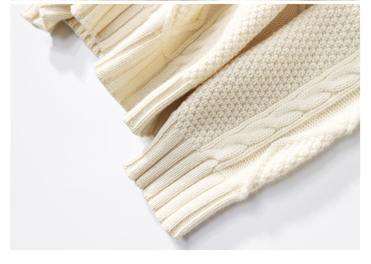 Men's Retro Wool Pullover – Winter Style