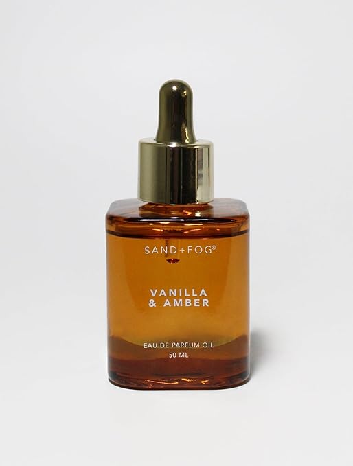 Sand + Fog Vanilla & Amber Eau de Parfum Oil, 1.7oz 50ml, Dropper Bottle
