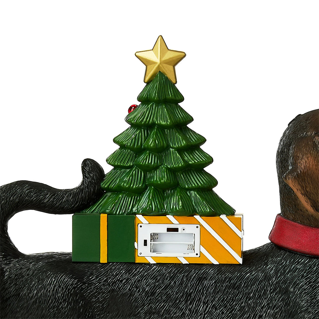 Lighted Blow Mold Dachshund Outdoor Christmas Decoration, Black, 19", by Holiday Time