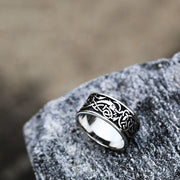 Mens Fashion Vintage Stainless Steel Ring