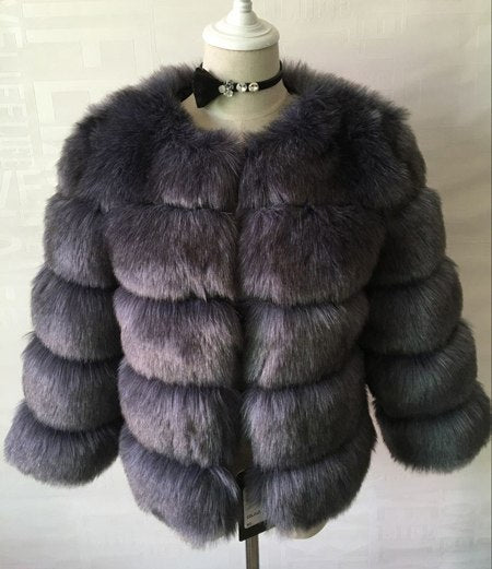 Women's Faux Fur Coat – Elegant Winter Outerwear