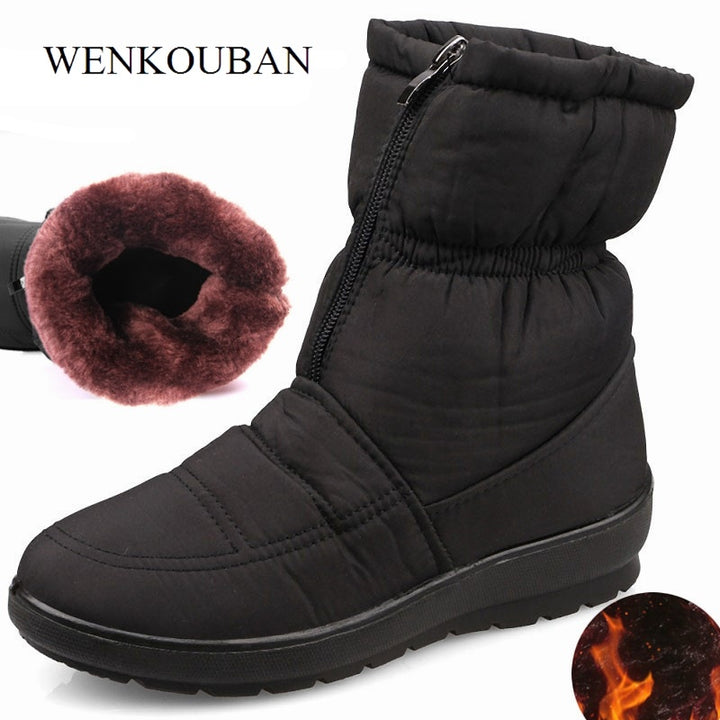 Women's Thick Snow Boots – Warm Winter