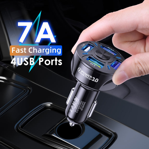 Fast Car Charger Mobile Four in One