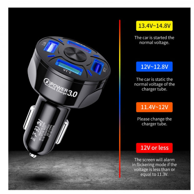 Fast Car Charger Mobile Four in One