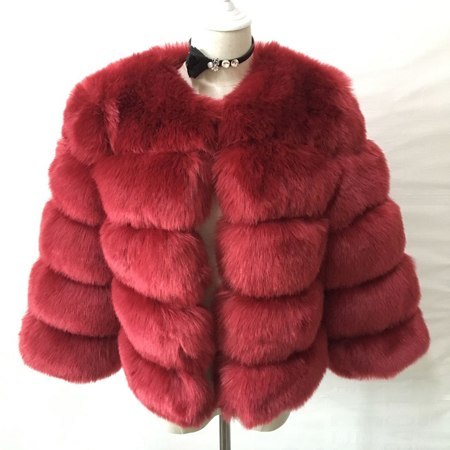 Women's Faux Fur Coat – Elegant Winter Outerwear