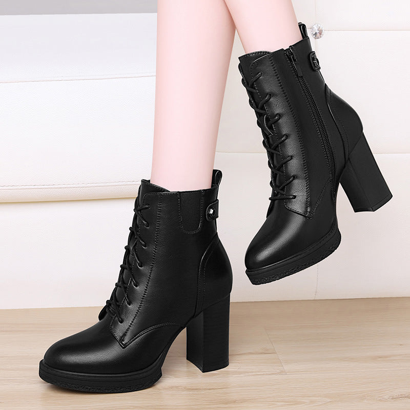 Women's Lace-Up Snow Boots – Winter Style