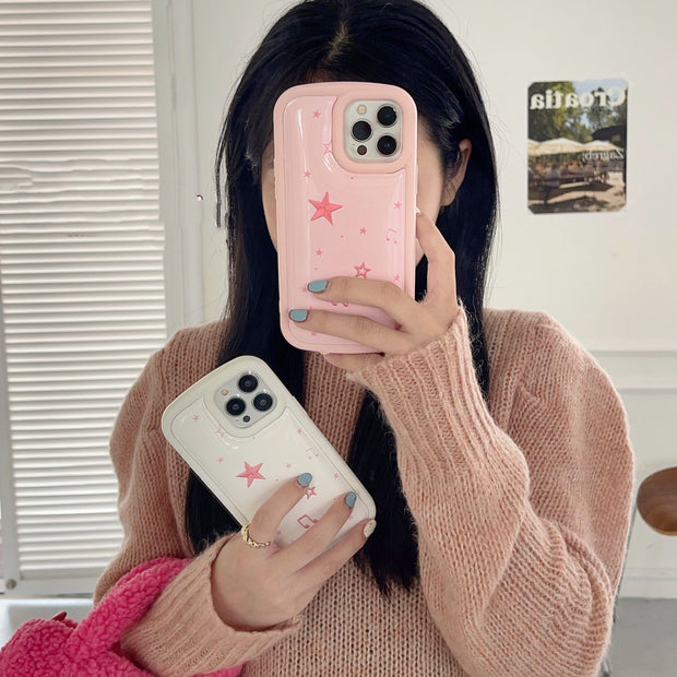 Embroidered Bubble Case Cute Protective Case