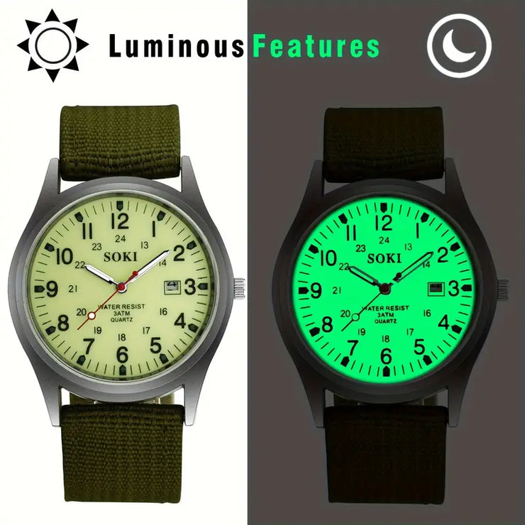 Night Vision Luminous Military Wrist Watch