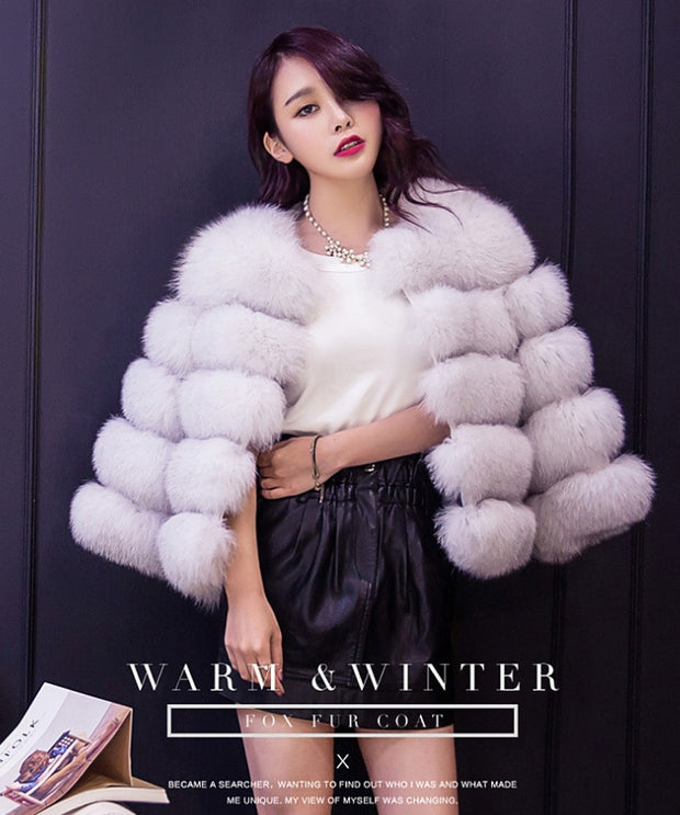 Women's Faux Fur Coat – Elegant Winter Outerwear