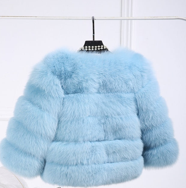 Women's Faux Fur Coat – Elegant Winter Outerwear