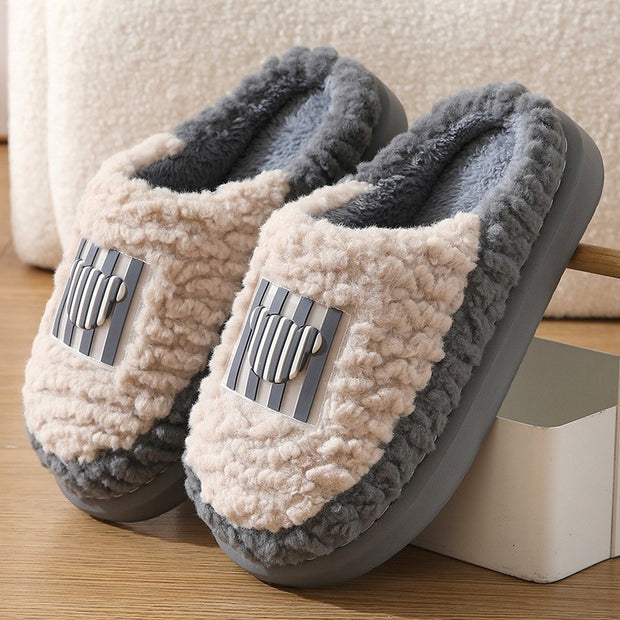 Lamb Slippers – Indoor Non-Slip Winter Shoes