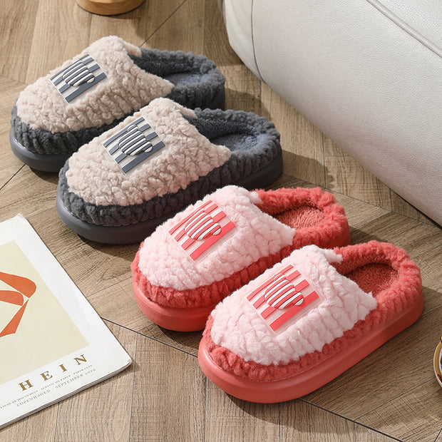 Lamb Slippers – Indoor Non-Slip Winter Shoes