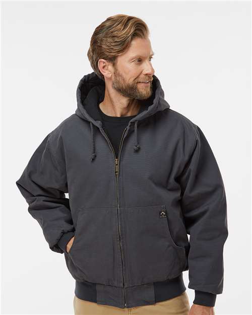 Men's Cheyenne Boulder Cloth™ Hooded Canvas Work Jacket with Tricot Quilt Lining DRI DUCK Style 5020