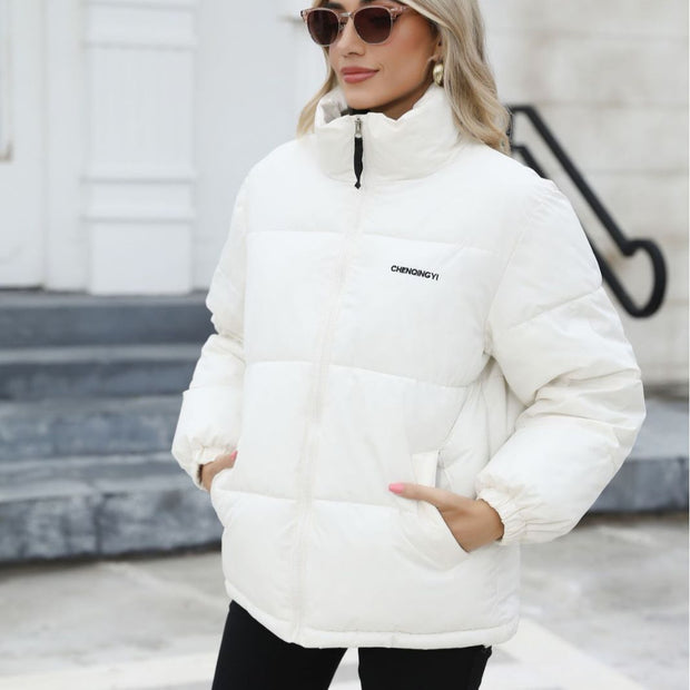 Women's Casual Winter Down Coat – Thick & Windproof