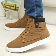 Men's Warm Fur Winter Boots – High Top Canvas Shoes