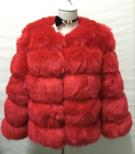 Women's Faux Fur Coat – Elegant Winter Outerwear