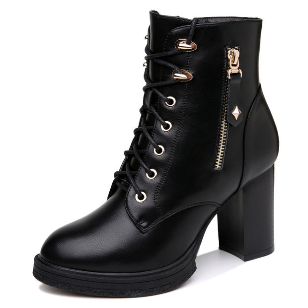 Women's Lace-Up Snow Boots – Winter Style