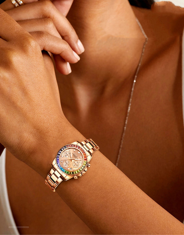 Ladies Colored Diamond Watch