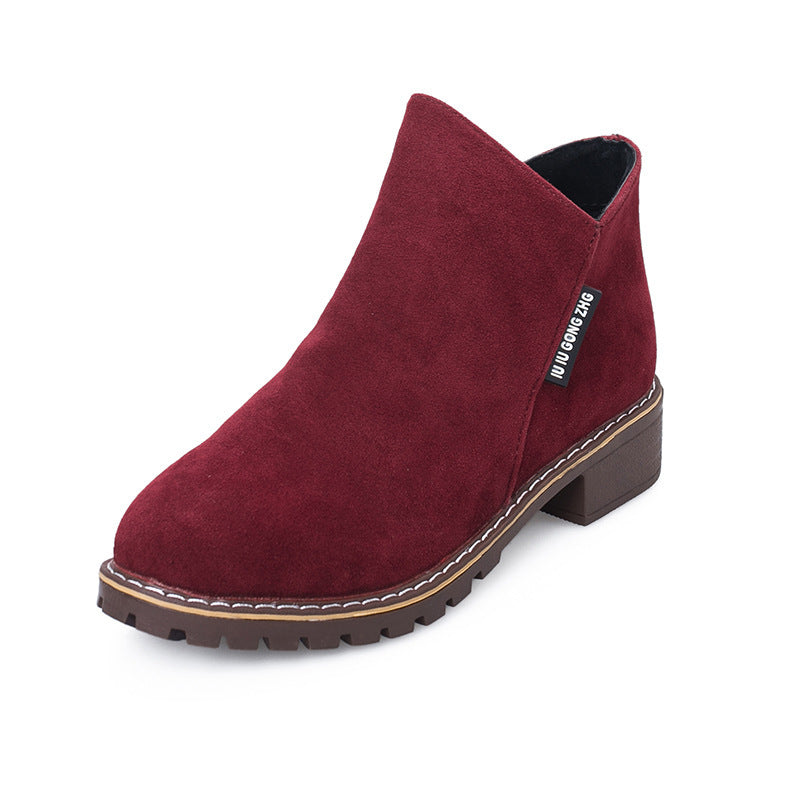 Women's Frosted Ankle Boots – Autumn/Winter