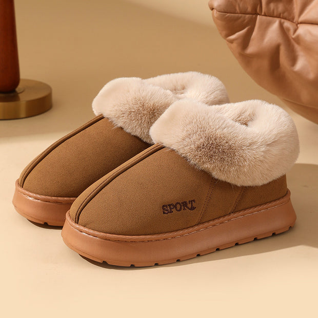 Women's Plush Snow Boots – Outdoor Slippers