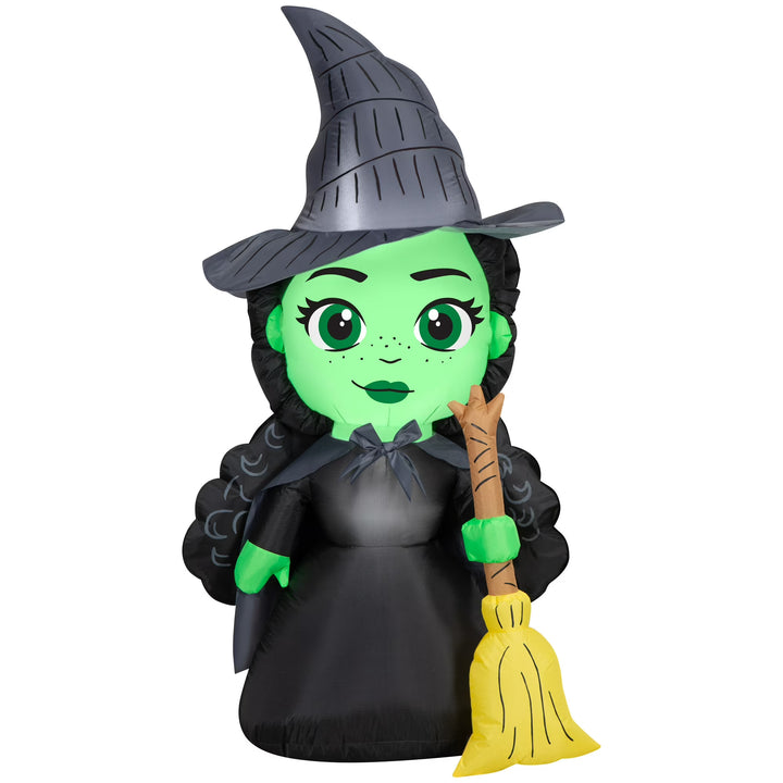 Halloween Air Blown Yard Inflatable Glinda & Elphaba Wicked Characters with LED Lights – Self-Inflating Indoor/Outdoor Decoration, Easy Setup