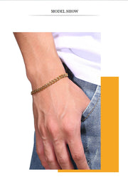 Chunky Cuban Link Bracelet, Stainless Steel