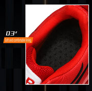 Men's Flame Printed Sneakers Flying Weave Sports Shoes Comfortable Running Shoes Outdoor Men Athletic Shoes