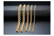 Chunky Cuban Link Bracelet, Stainless Steel