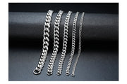 Chunky Cuban Link Bracelet, Stainless Steel