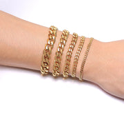 Chunky Cuban Link Bracelet, Stainless Steel