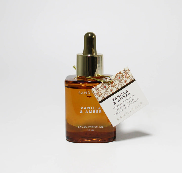Sand + Fog Vanilla & Amber Eau de Parfum Oil, 1.7oz 50ml, Dropper Bottle