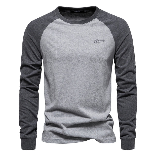 Men's Long Sleeve Cotton T-shirt