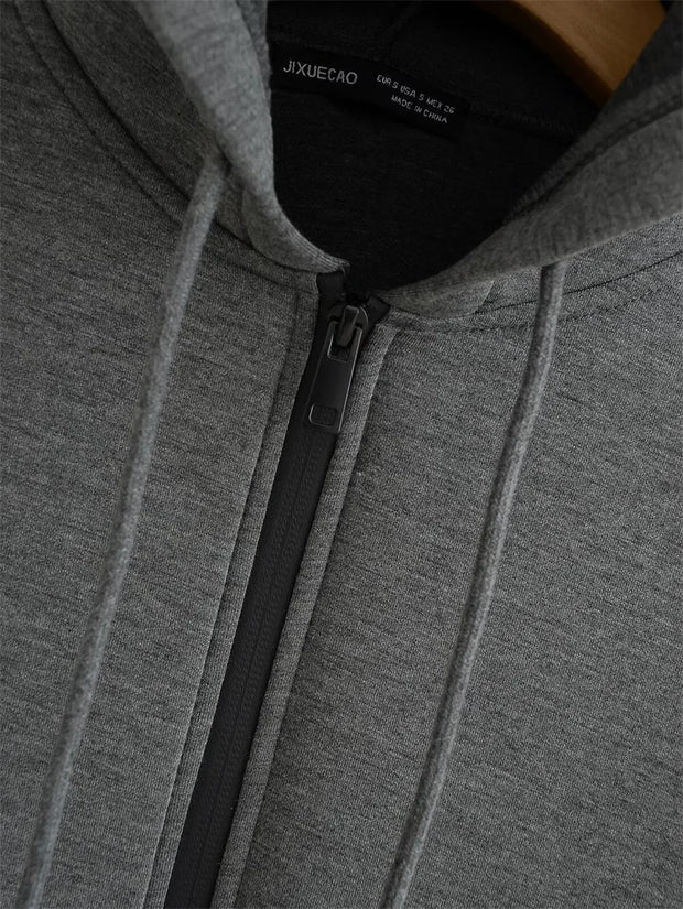 Women's Oversized Zipper Hoodie | High Street Unisex Style with Double Pockets