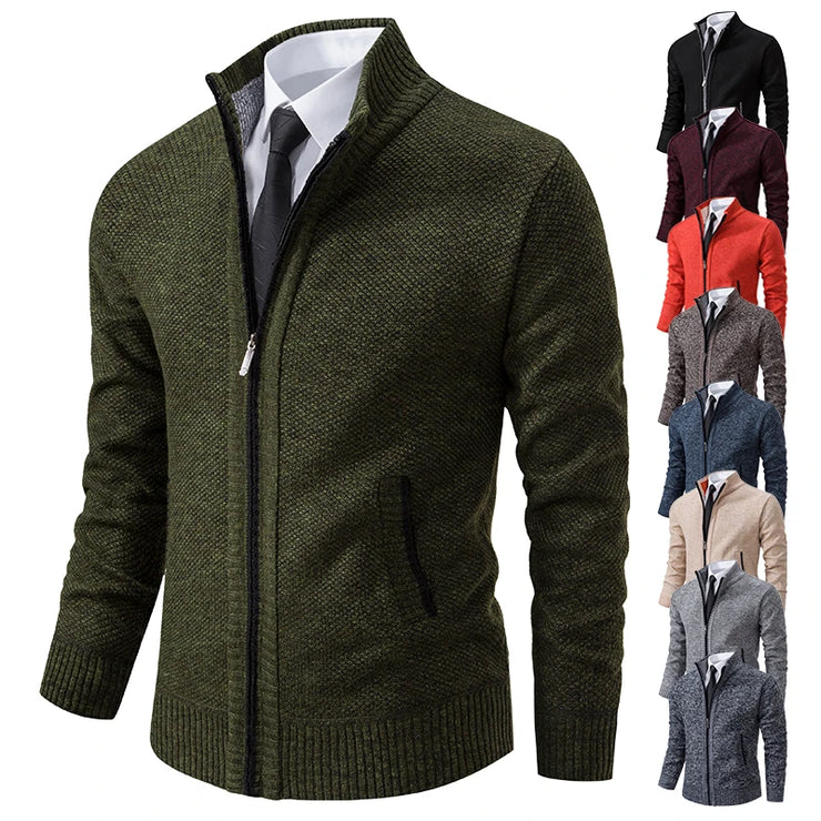 Men's Casual Sports Coat | Autumn & Winter Fleece Zipper Cardigan