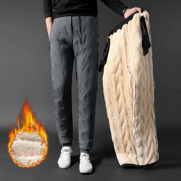 Men's Fleece Sweatpants, Windproof