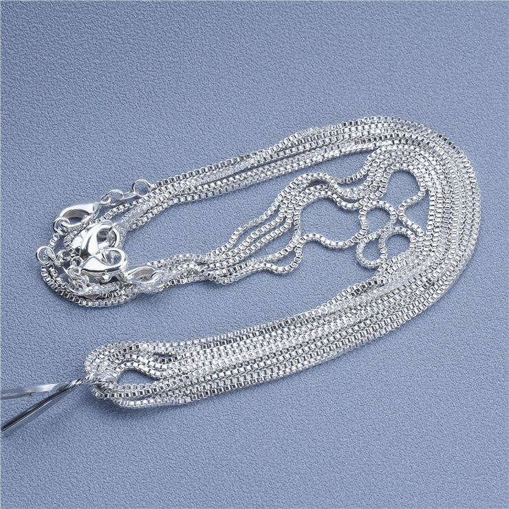 925 Silver Chain Necklace, Rolo/Figaro