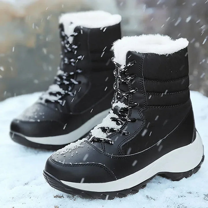 Women's Platform Snow Boots | Waterproof Fur Ankle & Thigh High Winter Walking Shoes