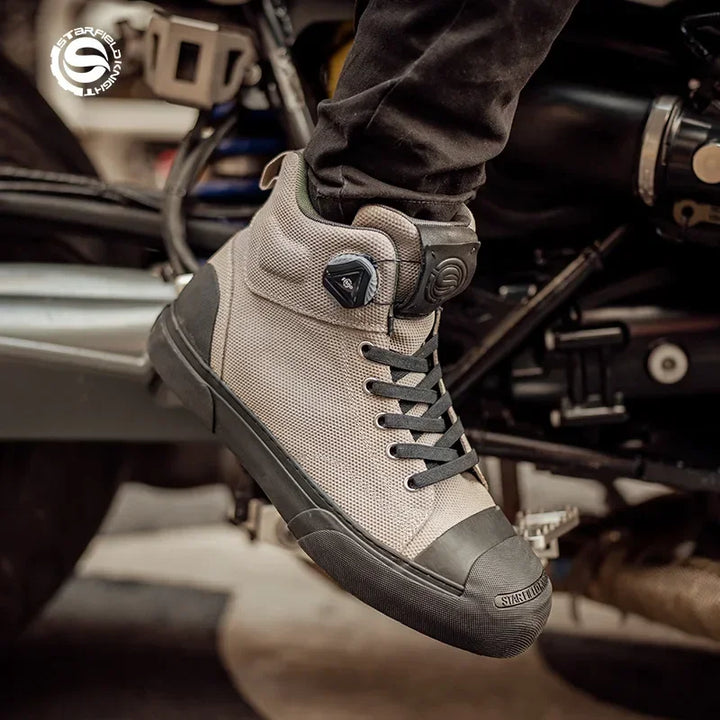 Retro Motorcycle Boots – Protective Anti-Fall Riding Shoes