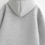 Women's Oversized Zipper Hoodie | High Street Unisex Style with Double Pockets