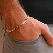 Chunky Cuban Link Bracelet, Stainless Steel