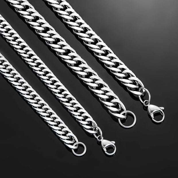 Stainless Steel Cuban Chain Necklace