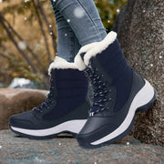 Women's Platform Snow Boots | Waterproof Fur Ankle & Thigh High Winter Walking Shoes