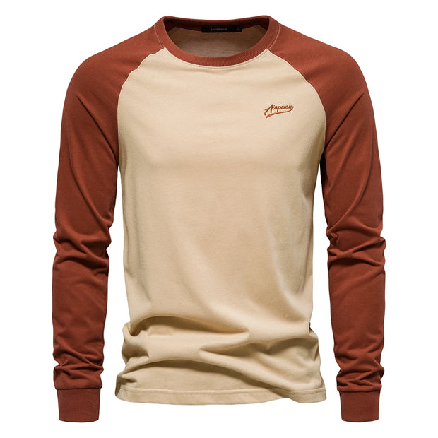 Men's Long Sleeve Cotton T-shirt