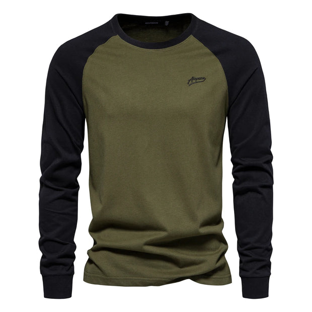 Men's Long Sleeve Cotton T-shirt