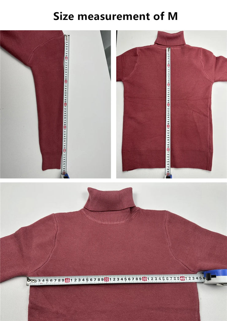 Women's Turtleneck Winter Sweater | Elegant Velvet Lined Pullover