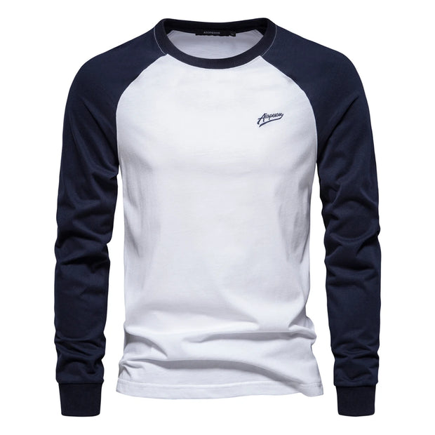 Men's Long Sleeve Cotton T-shirt