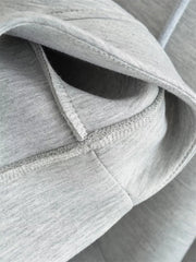 Women's Oversized Zipper Hoodie | High Street Unisex Style with Double Pockets