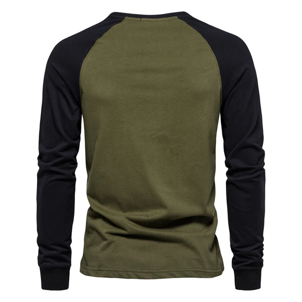 Men's Long Sleeve Cotton T-shirt