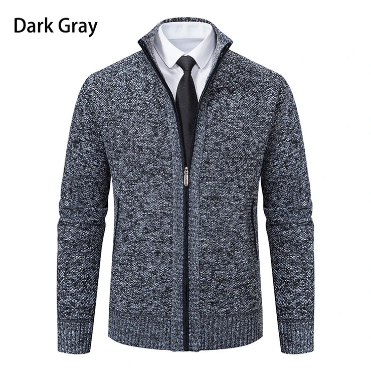 Men's Casual Sports Coat | Autumn & Winter Fleece Zipper Cardigan